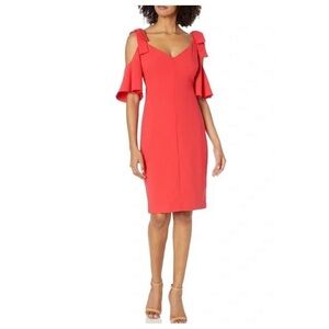 Black Halo Monaco Cold-Shoulder Dress